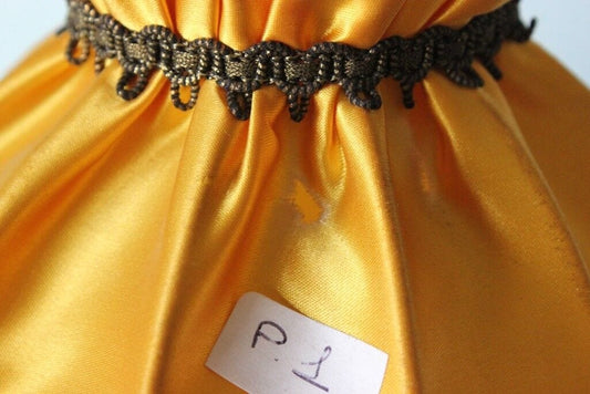 ART P-1 VECCHIO PARALUME IN STOFFA h cm 13 GIALLO ORO PER ABAT JOUR / APPLIQUE Lampade Appliques