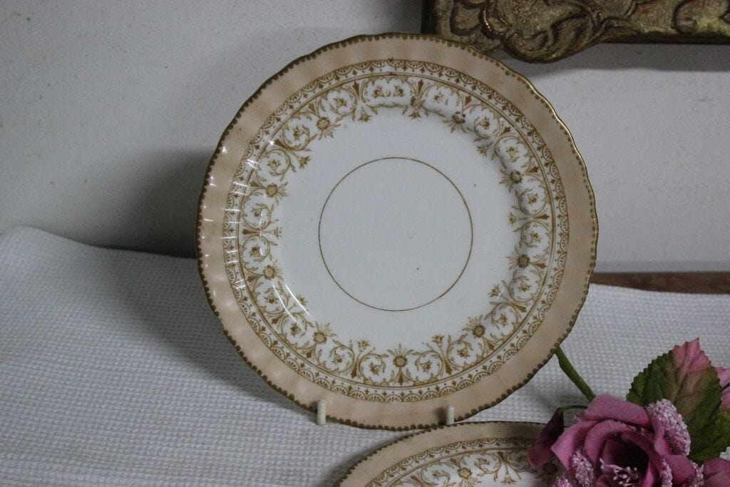 AYNSLEY PIATTINO ANTICO IN PORCELLANA BONE CHINA PIATTO VINTAGE DESSERT PLATE Ceramiche e Porcellane