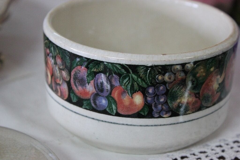 BARATTOLO VINTAGE IN CERAMICA VILLEROY & BOCH / VASETTO D'EPOCA CON COPERCHIO Ceramiche e Porcellane