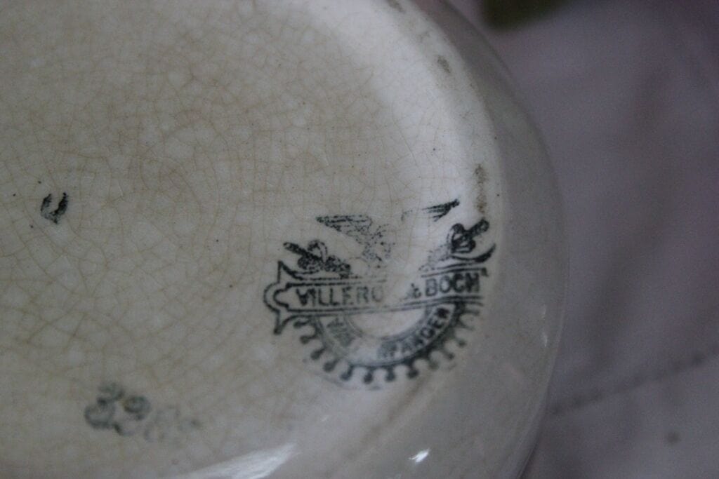 BARATTOLO VINTAGE IN CERAMICA VILLEROY & BOCH / VASETTO D'EPOCA CON COPERCHIO Ceramiche e Porcellane
