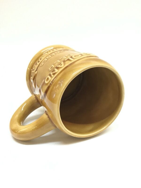 Boccale da birra in ceramica polacco vintage con bicchiere collezione portapenne Birra & dintorni