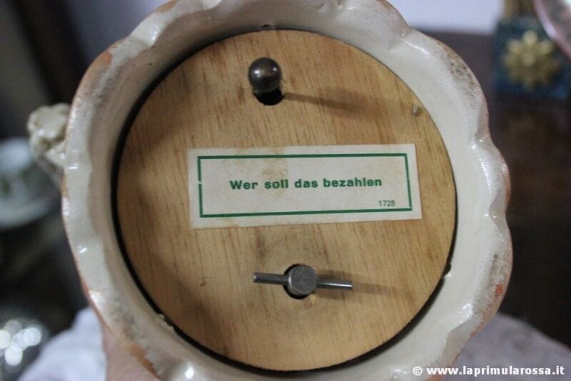 Boccale da birra in ceramica tedesco vintage carillon con coperchio bicchiere Birra & dintorni