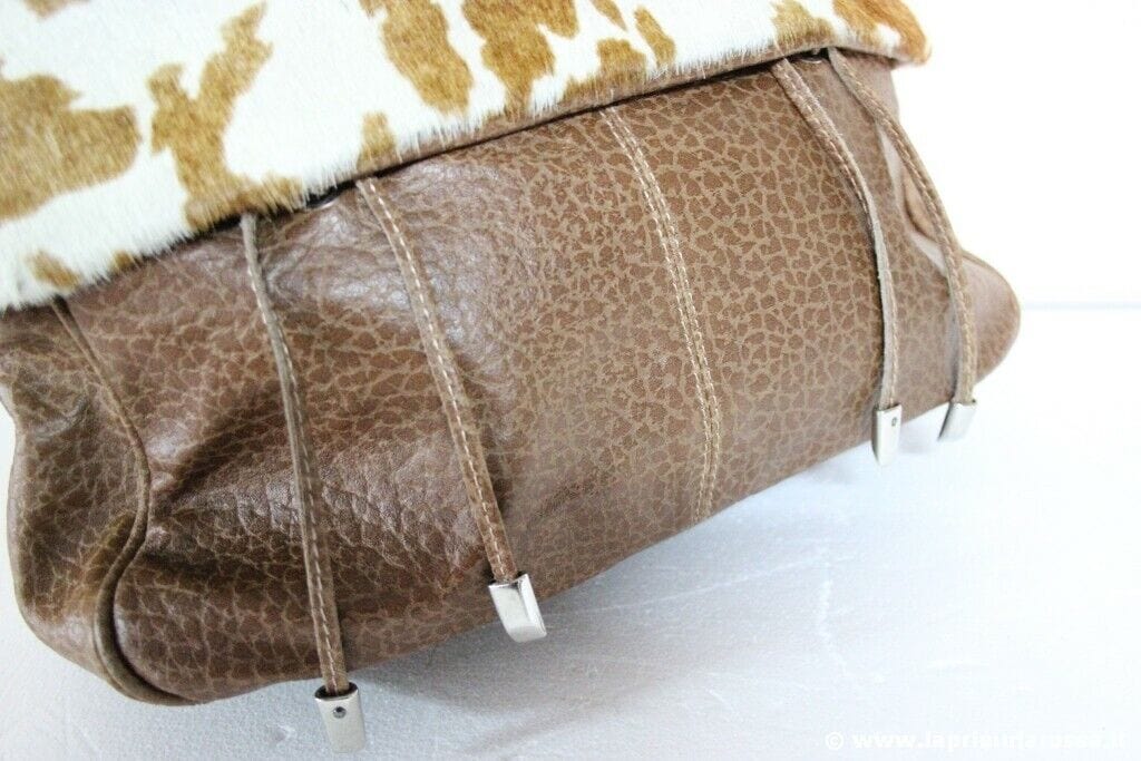 BORSA VINTAGE IN VERA PELLE MADE IN ITALY VINTAGE HANDBAG GENUINE LEATHER Borse Scialli & Foulard