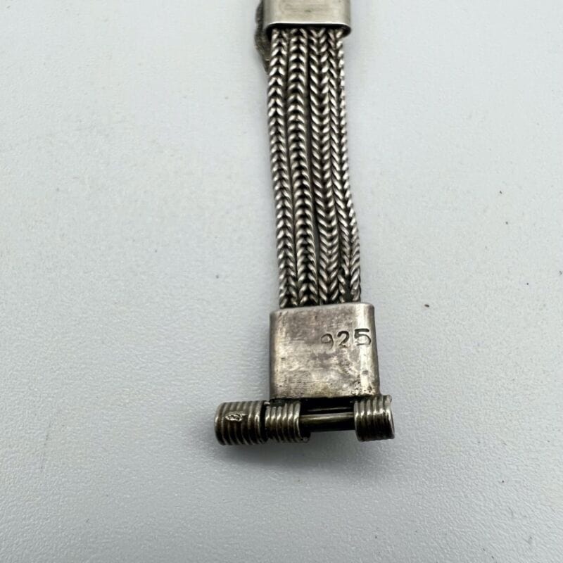 Bracciale da donna in Argento 925 e turchese naturale braccialetto semi rigido Bigiotteria & Accessori