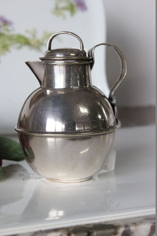 BRICCO D'EPOCA PER IL LATTE H cm 10 - BROCCHETTA VINTAGE PER PANNA Sheffield & Argento