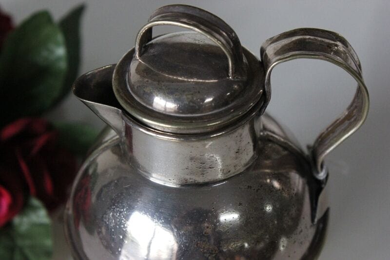BRICCO D'EPOCA PER IL LATTE H cm 10 - BROCCHETTA VINTAGE PER PANNA Sheffield & Argento