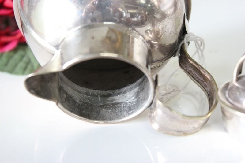 BRICCO D'EPOCA PER IL LATTE H cm 10 - BROCCHETTA VINTAGE PER PANNA Sheffield & Argento