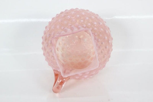 Brocca caraffa antica in di vetro soffiato rosa liberty vaso lavorato vintage Ceramiche e Porcellane