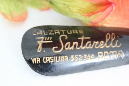 CALZASCARPE ANNI 60 CALZATURE F. SANTARELLI ROMA CALZANTE VINTAGE ITALIAN SHOE Pubblicità vintage