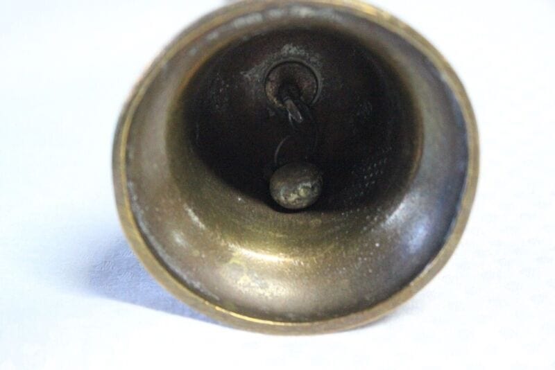 CAMPANA D'EPOCA IN OTTONE DI BUONA FORTUNA h 15,5 CAMPANELLA SOUVENIR BLACKPOOL Campane - Campanelle