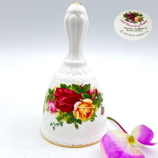 Campanella in porcellana bianca cermica campana Royal Albert vintage Inglese Campane - Campanelle