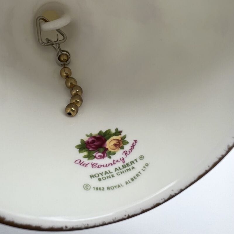 Campanella in porcellana bianca cermica campana Royal Albert vintage Inglese Campane - Campanelle