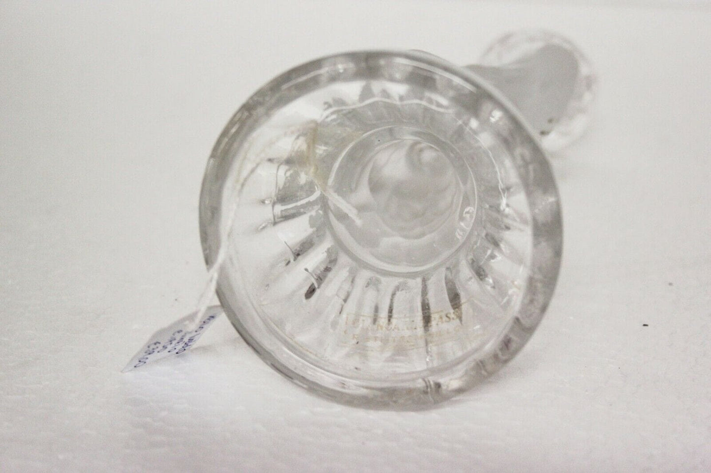 CANDELIERE IN VETRO VINTAGE LUCIDO E SATINATO CHERUBINO PORTA CANDELA ANGELO Vetri e Cristalli