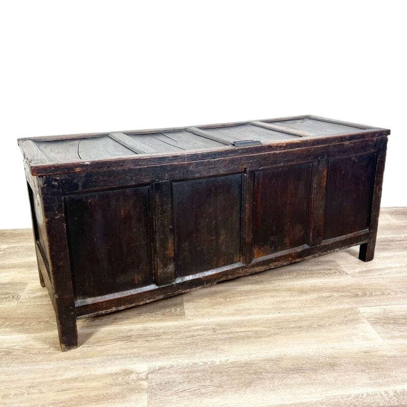 Cassapanca antica baule in legno d'epoca 800 panca vecchia madia cassa rustica Arredamento