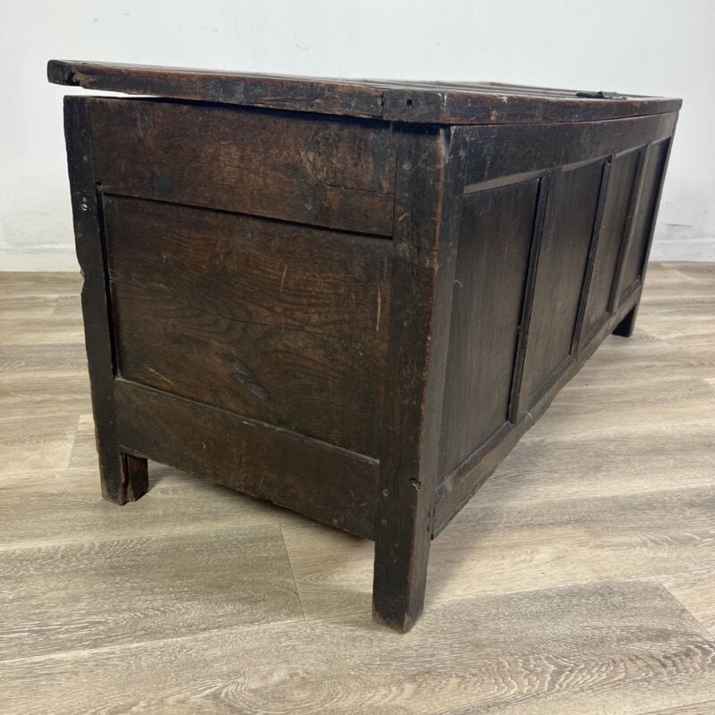 Cassapanca antica baule in legno d'epoca 800 panca vecchia madia cassa rustica Arredamento