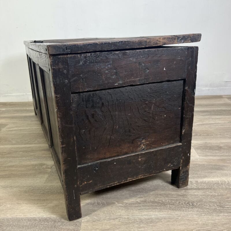 Cassapanca antica baule in legno d'epoca 800 panca vecchia madia cassa rustica Arredamento