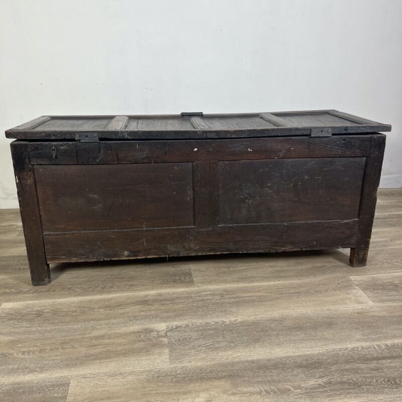 Cassapanca antica baule in legno d'epoca 800 panca vecchia madia cassa rustica Arredamento