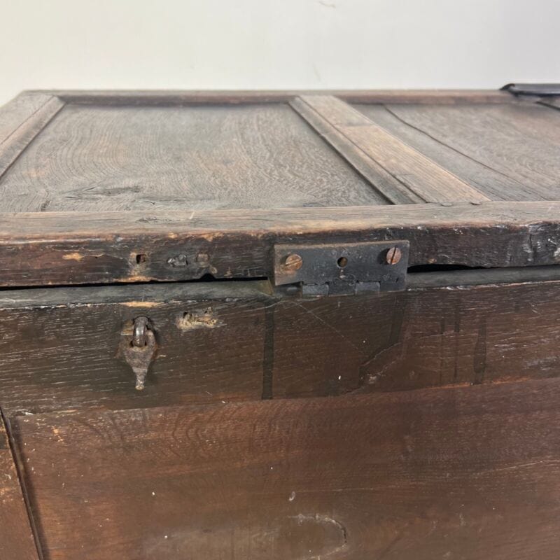 Cassapanca antica baule in legno d'epoca 800 panca vecchia madia cassa rustica Arredamento