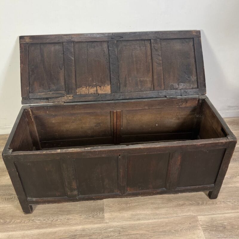 Cassapanca antica baule in legno d'epoca 800 panca vecchia madia cassa rustica Arredamento