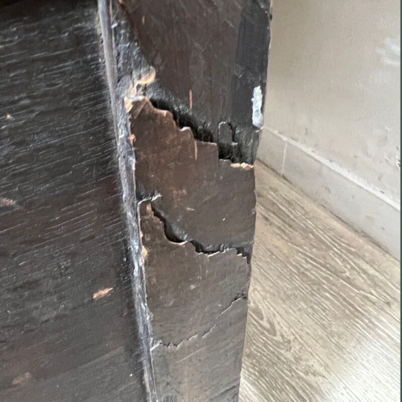 Cassapanca antica baule in legno d'epoca 800 panca vecchia madia cassa rustica Arredamento