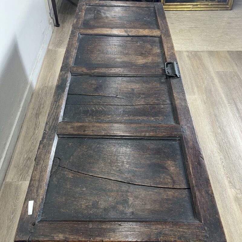 Cassapanca antica baule in legno d'epoca 800 panca vecchia madia cassa rustica Arredamento