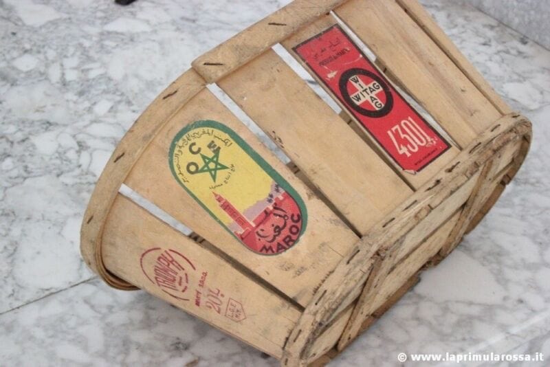 CASSETTA INDUSTRIALE VINTAGE x TRASPORTO FRUTTA FIORIERA DA INTERNO FRUIT CHEST Vintage