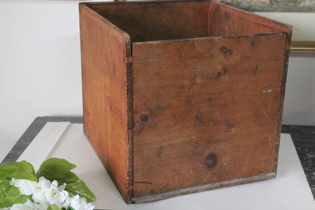 CASSETTO ANTICO IN LEGNO H 28 - SCATOLA EPOCA 800 ANTIQUE WOOD DRAWER Scatole in legno