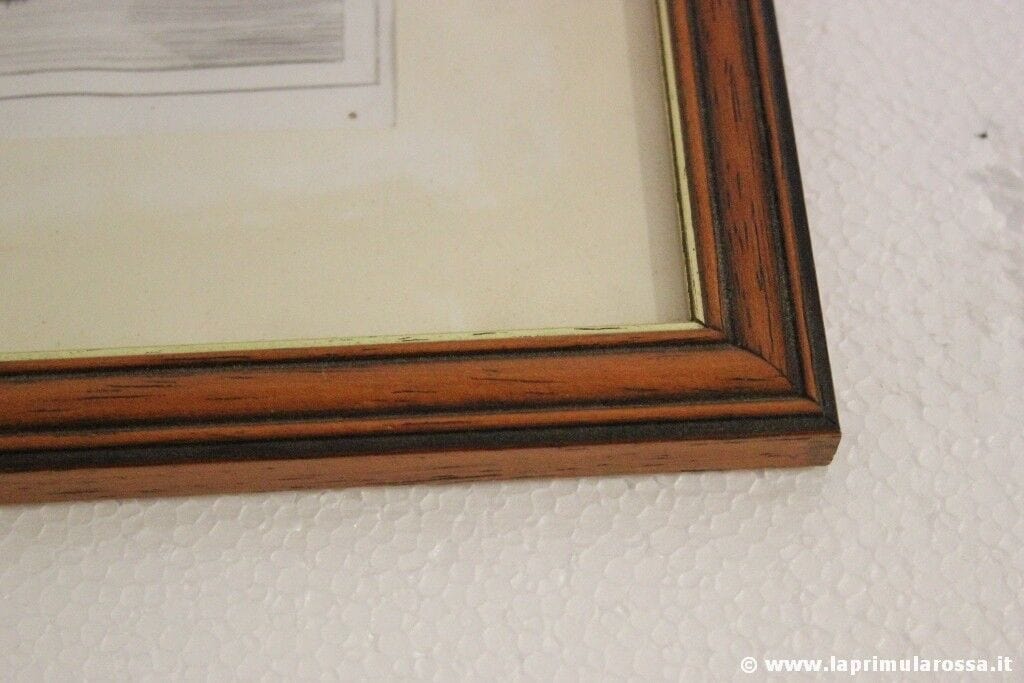 CASTELLO DI BAYNARD ANTICA INCISIONE CON CORNICE ANTIQUE PRINT OF BAYNARD CASTLE Stampe e Incisioni