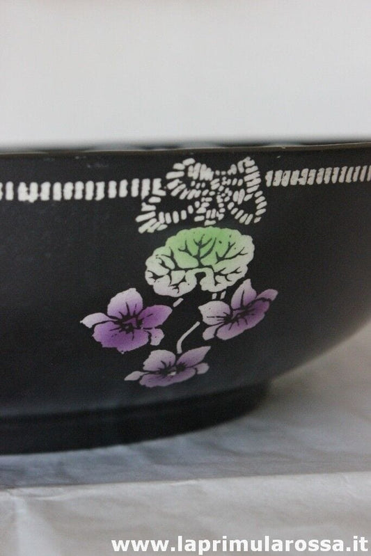 CENTROTAVOLA D'EPOCA IN CERAMICA CON VIOLE - VINTAGE SHELLEY VIOLETTE BOWL Ceramiche e Porcellane