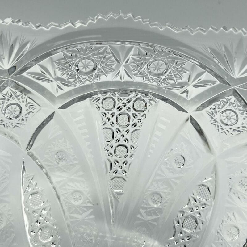 Centrotavola in cristallo Boemia ciotola bowl portafrutta fruttiera vintage Vetri e Cristalli