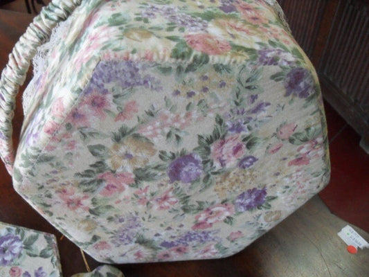 CESTINO PORTALAVORO D'EPOCA IN STOFFA - BEAUTY VINTAGE SEWING BASKET Attrezzi e Strumenti