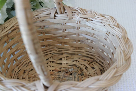 CESTINO VINTAGE CON MANICO H cm 20 Vintage