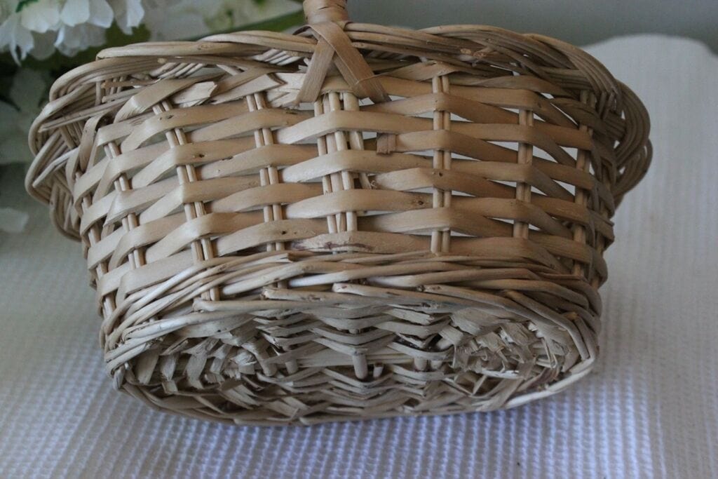 CESTINO VINTAGE CON MANICO H cm 20 Vintage