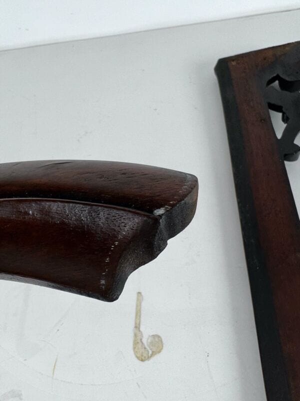 Cimasa antica in legno fregio sovraporta sopra porta intaglio vecchio epoca 800 Complementi d'arredo