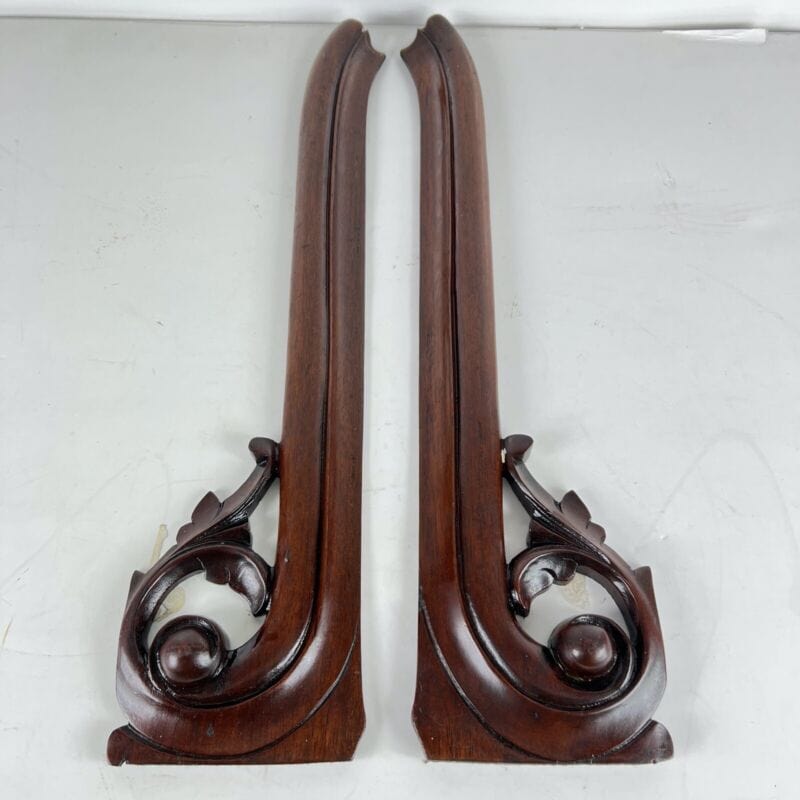 Cimasa antica in legno fregio sovraporta sopra porta intaglio vecchio epoca 800 Complementi d'arredo