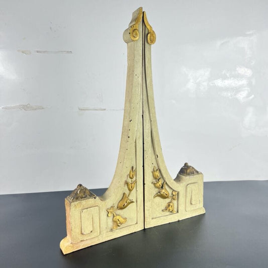 Cimasa antica in legno fregio sovraporta sopra porta intaglio vintage liberty Complementi d'arredo