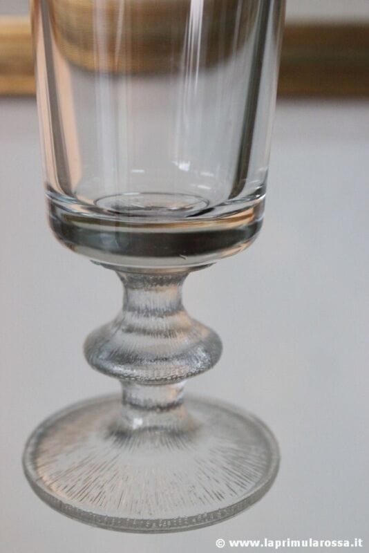 CINQUE BICCHIERI CALICE VINTAGE IN VETRO - VINTAGE ITALIAN GLASSES DRINKS Vetri e Cristalli