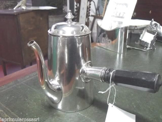 CIOCCOLATIERA ANTICA N SILVER PLATE ELKINGTON & Co - CAFFETTIERA D'EPOCA H cm20 Sheffield & Argento