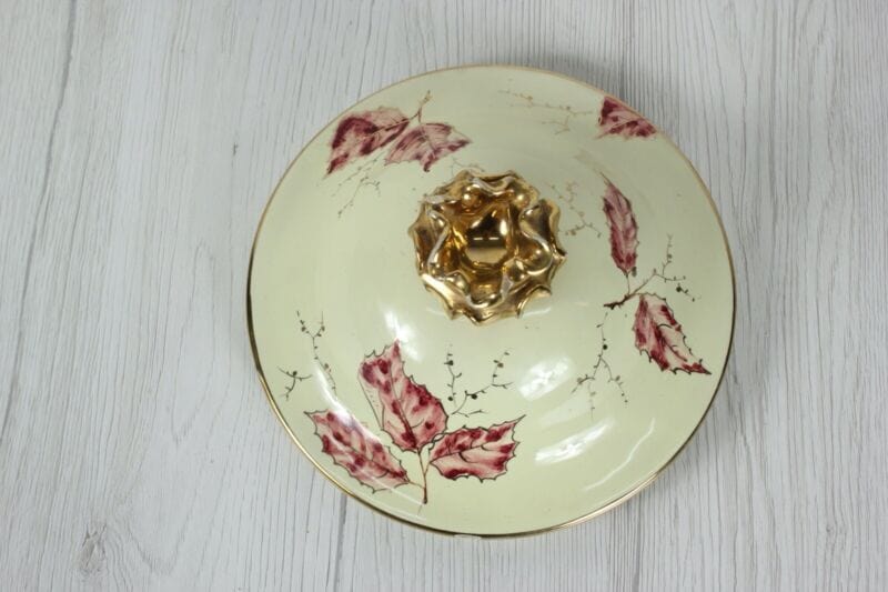 Coperchio antico in ceramica per zuppiera Deruta vintage ricambio da collezione Ceramiche e Porcellane