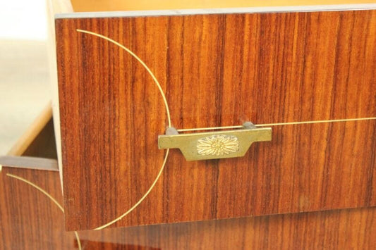 Coppia cassetti antichi in legno mensola d'epoca teca vintage anni 50 scatola Complementi d'arredo