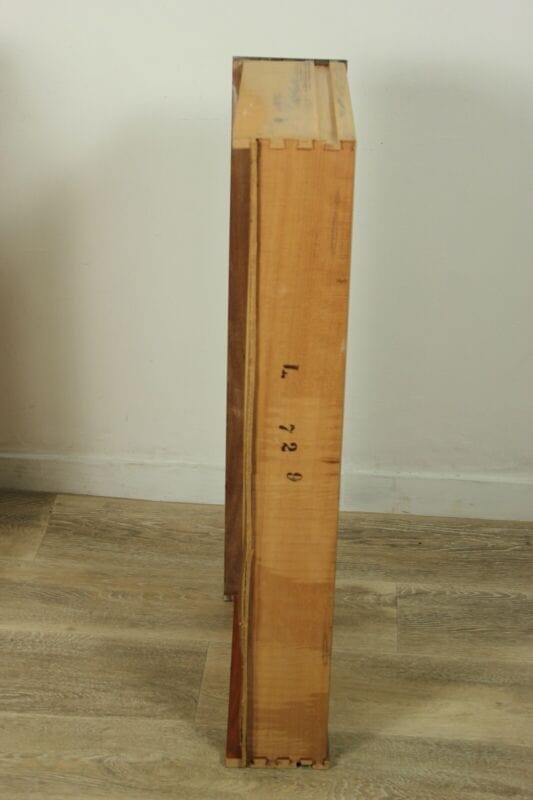 Coppia cassetti antichi in legno mensola d'epoca teca vintage anni 50 scatola Complementi d'arredo