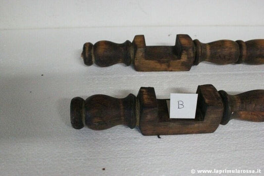 COPPIA DI COLONNE D'EPOCA IN LEGNO / GAMBE TAVOLO H cm 60 - VINTAGE WODEEN LEGS Restauro
