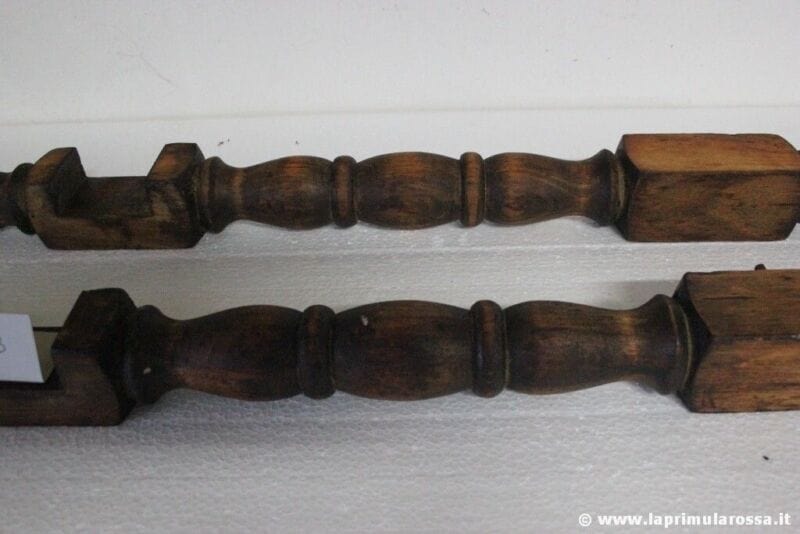 COPPIA DI COLONNE D'EPOCA IN LEGNO / GAMBE TAVOLO H cm 60 - VINTAGE WODEEN LEGS Restauro