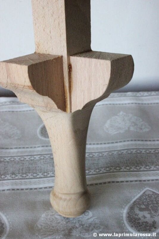 COPPIA DI GAMBE IN LEGNO GREZZO altezza cm 15 x RESTAURO POUF SGABELLO TAVOLINO Restauro