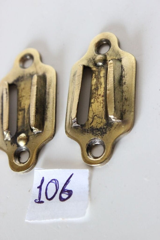 COPPIA DI GANCI ANTICHI PER SPECCHIO BASCULANTE GANCIO D'EPOCA FERRAMENTA Restauro