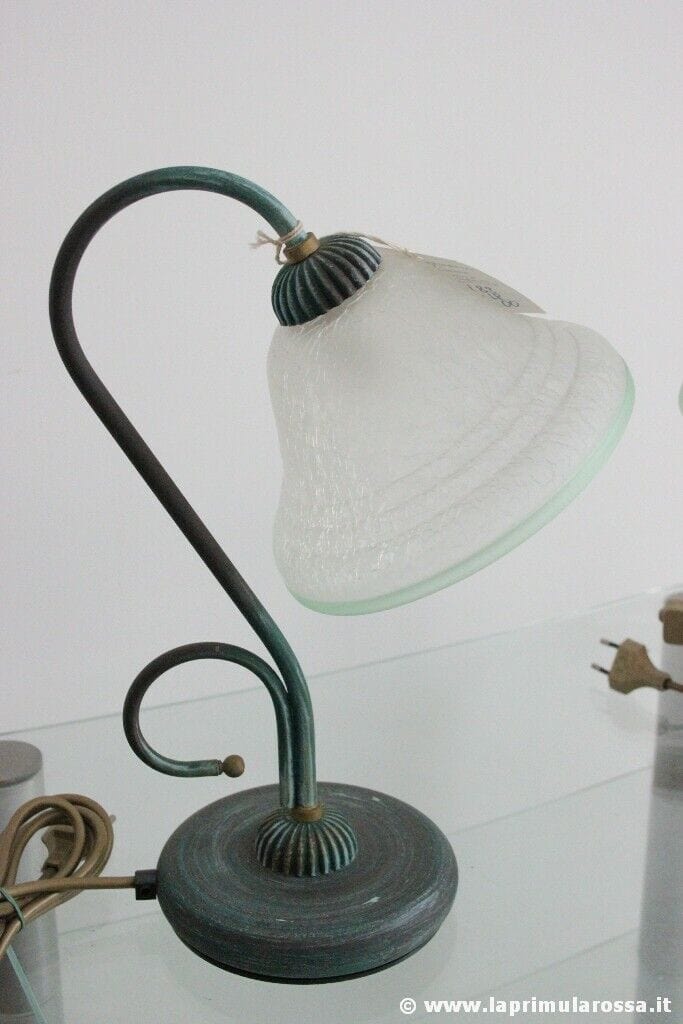 COPPIA DI LAMPADE DA TAVOLO RETRO' ABAT JOURS TWO VINTAGE ITALIAN ABAT JOURS Lampade Appliques