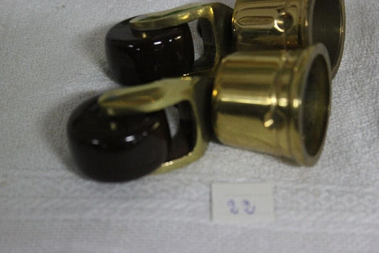 COPPIA DI ROTELLE INGLESI IN CERAMICA PER TAVOLO DA PRANZO / ACCESSORI RESTAURO Restauro