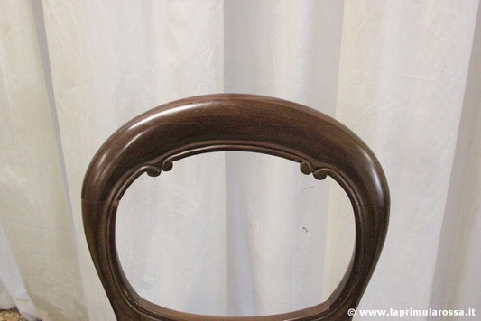 COPPIA DI SEDIE VINTAGE INGLESI STILE OTTOCENTO IN LEGNO VICTORIAN STYLE CHAIRS Arredamento