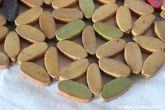 COPPIA DI SOTTOPENTOLA VINTAGE IN LEGNO TAPPETINI PER PENTOLE VINTAGE MAT TRIVET Vintage