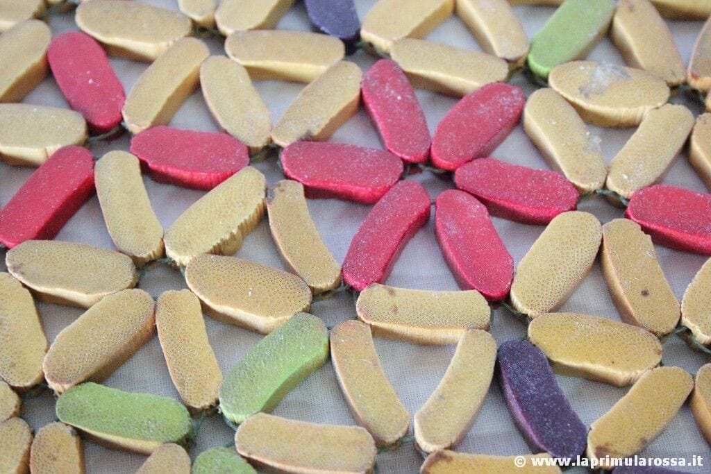 COPPIA DI SOTTOPENTOLA VINTAGE IN LEGNO TAPPETINI PER PENTOLE VINTAGE MAT TRIVET Vintage